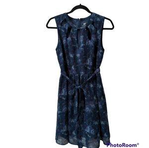 Navy floral dress